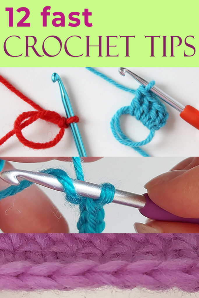12 fast crochet tips pin