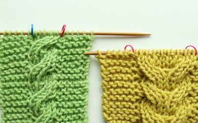 How to knit double-sided cables