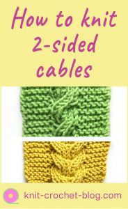 Tutorial for reversible cables. 2-sided cables