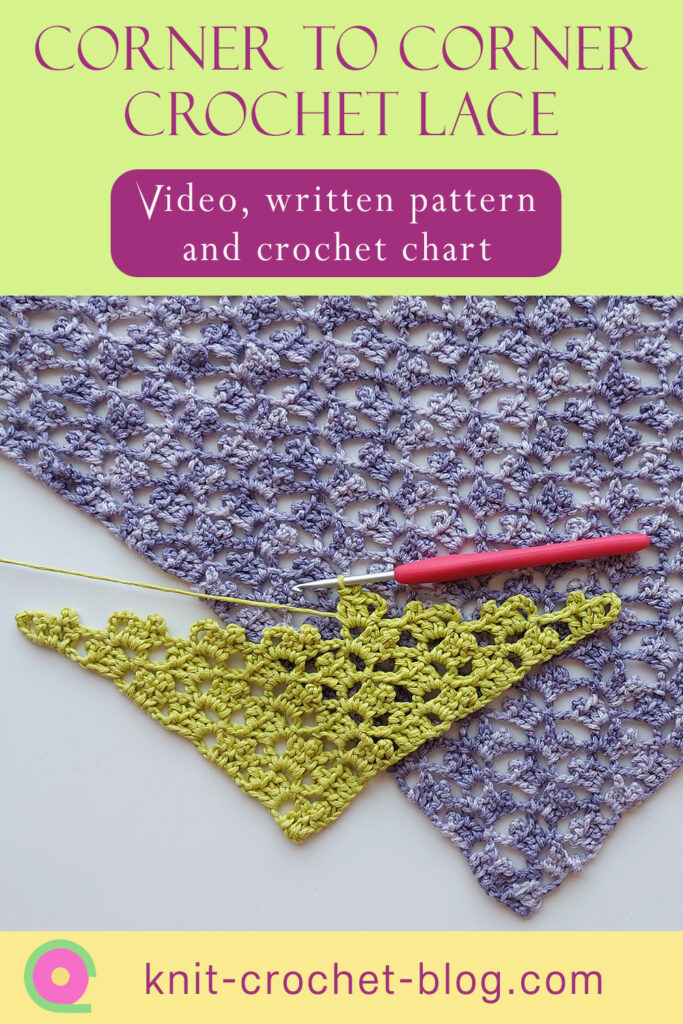 Lace crochet shawl pattern