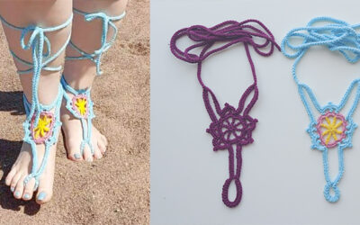 Crochet fun barefoot sandals