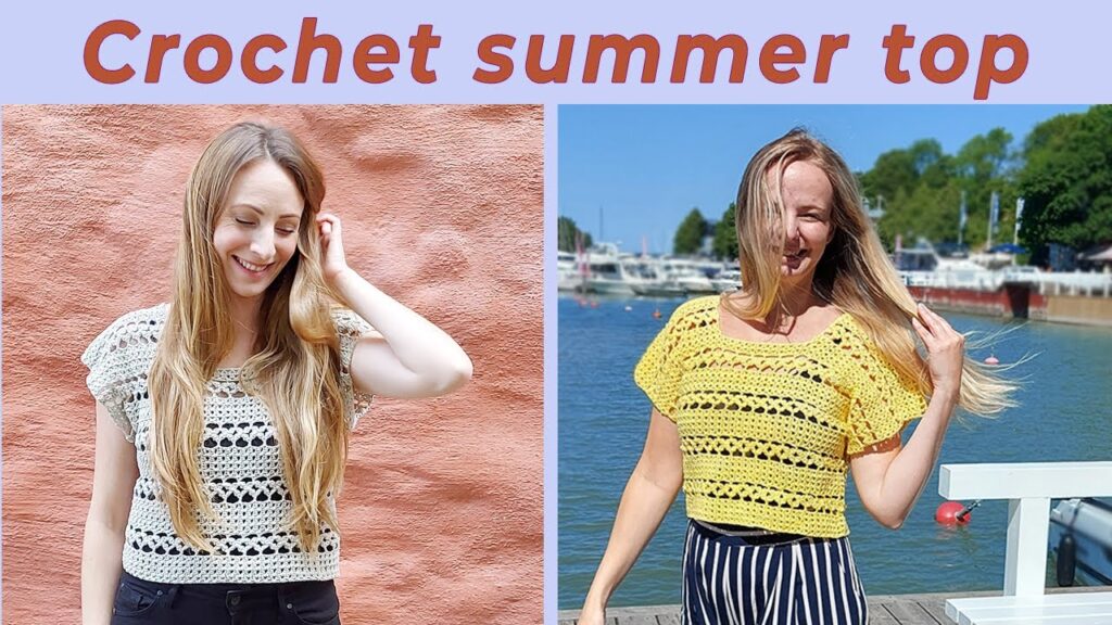 lacy summer top crochet tutorial