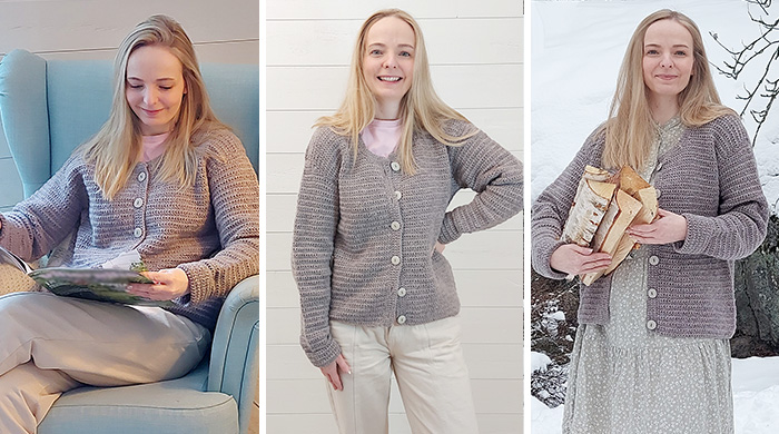 Crochet a basic cardigan in any size