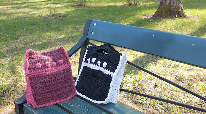 Chunky bobble stitch bag