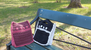Chunky yarn crochet bag