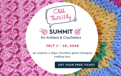 4 days of crochet and knitting tips! Free summit