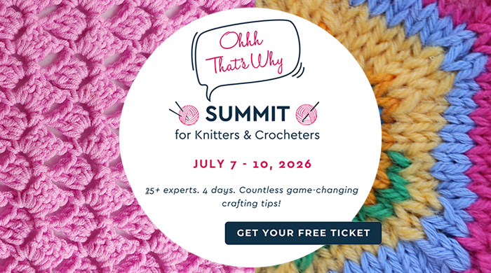 4 days of crochet and knitting tips! Free summit
