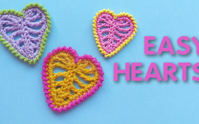 Small crochet heart tutorial and chart