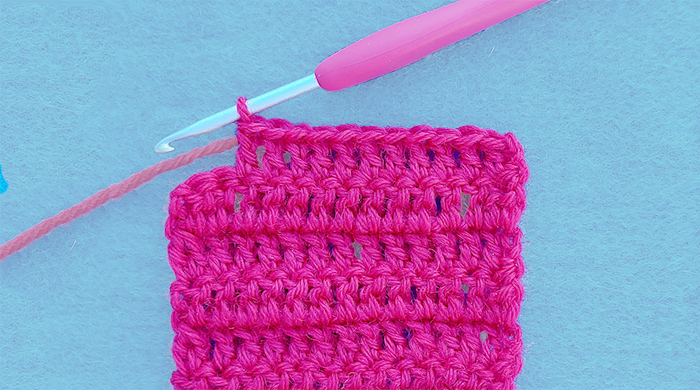 Straight edges in double crochet