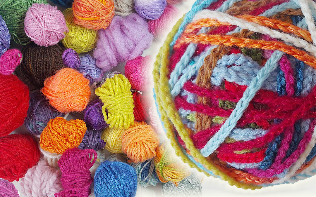 Turn leftover scraps into chunky yarn. A genius stashbusting idea!