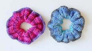 How to crochet scrunchie hair band