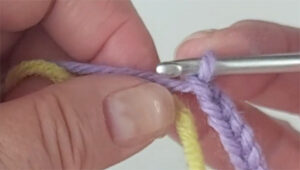 method of joining yarns shown