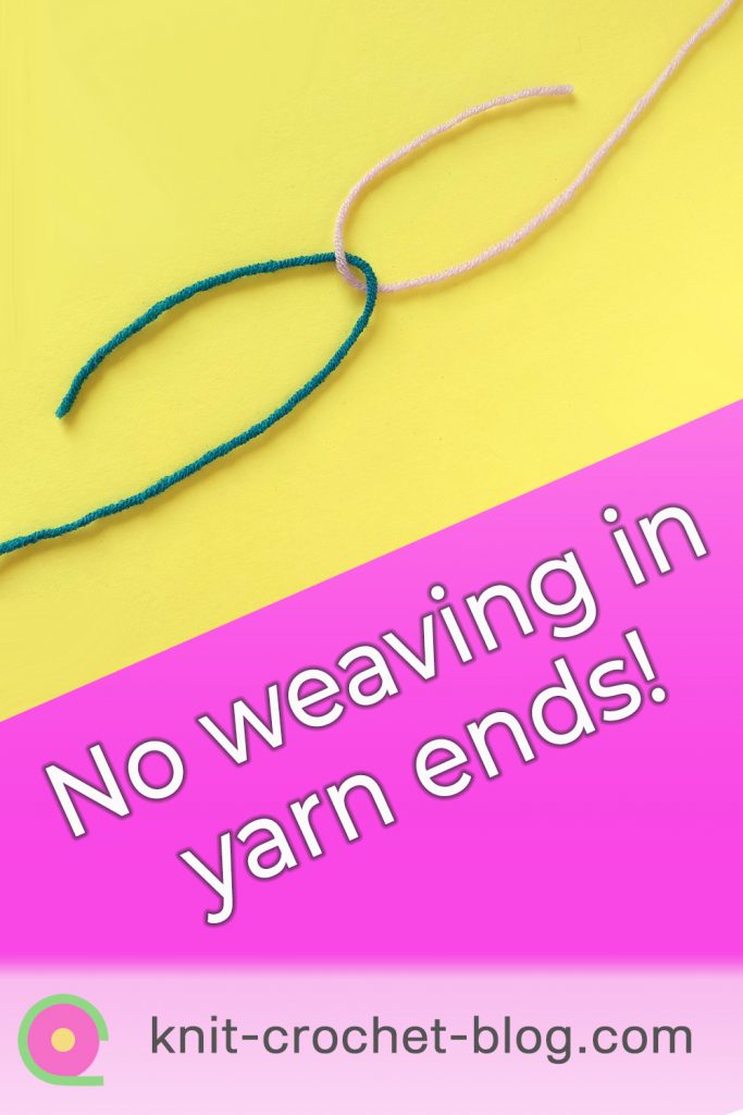 pin joining yarns in crochet and knitting