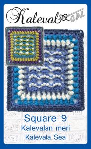 Kalevala CAL crochet-along blanket square 9 Kalevala Sea