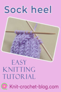 pin sock heel tutorial