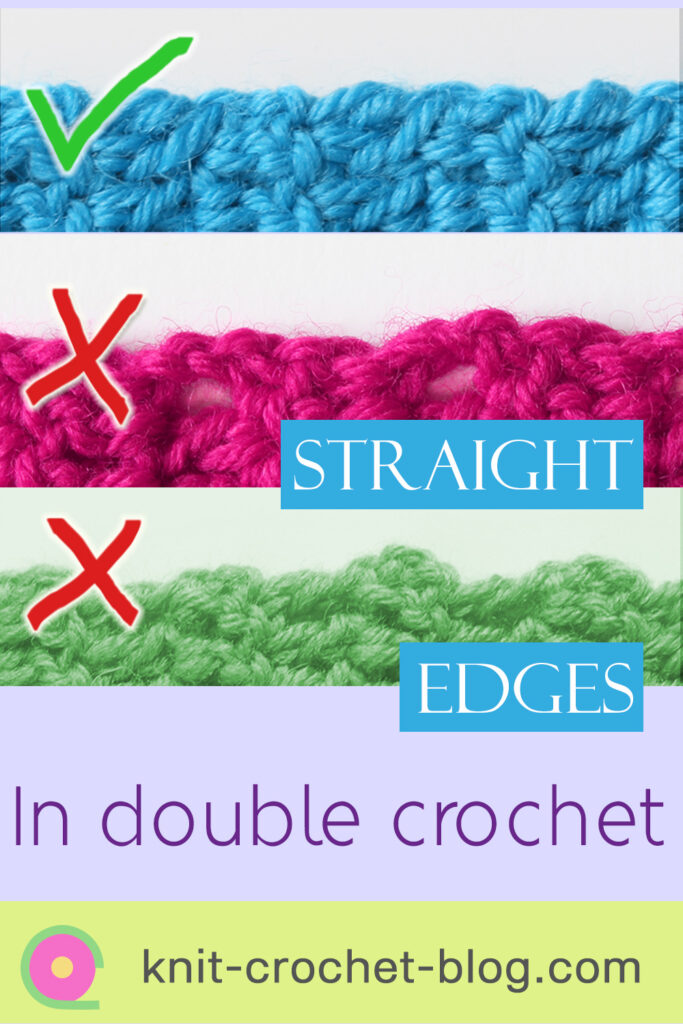 How to have straight edges in double crochet every time