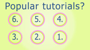 6 most popular video tutorials