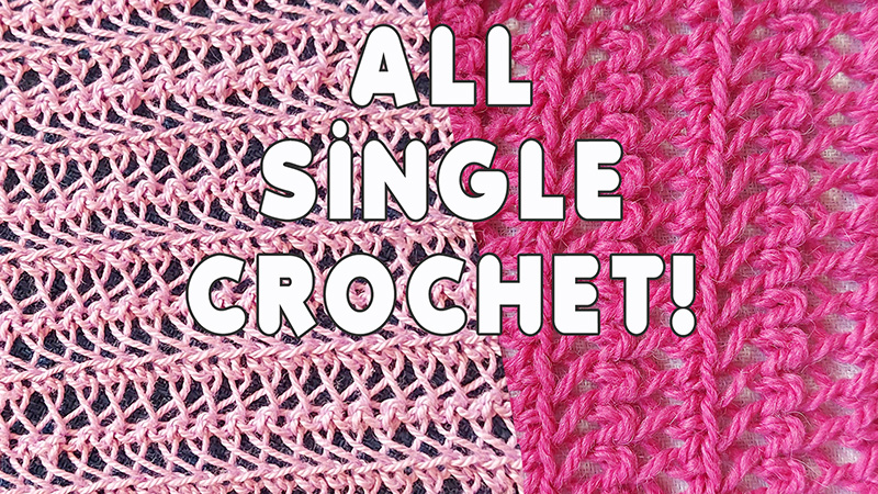 Video tutorial for single crochet variation
