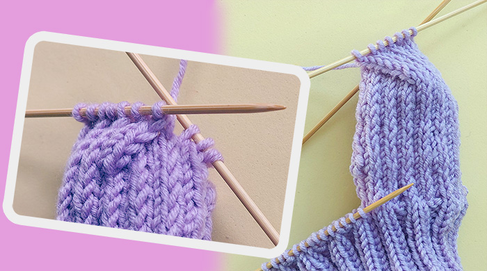 How to turn the heel of a knitted sock