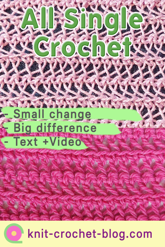 pin single crochet variation tutorial